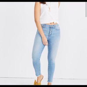 Madewell 9” High Rise Skinny Crop Jeans